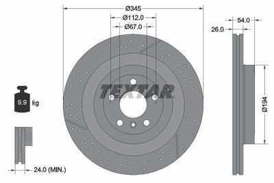Remschijf 92307905