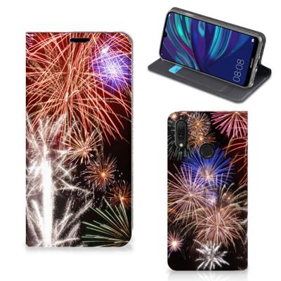 Huawei Y7 hoesje Y7 Pro (2019) Hippe | Standcase | Vuurwerk