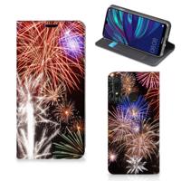 Huawei Y7 hoesje Y7 Pro (2019) Hippe | Standcase | Vuurwerk