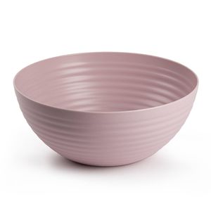 Plasticforte Serveerschaal/saladeschaal - D25 x H10.5 cm - kunststof - roze - Serveerschalen