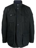 Barbour veste Ogston Waxed en coton - Bleu