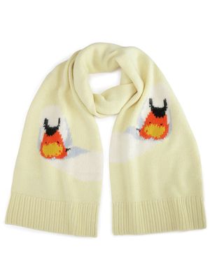 JW Anderson écharpe en maille intarsia - Jaune