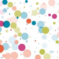 Duni Servetten festive bubbles multi 33x33 cm