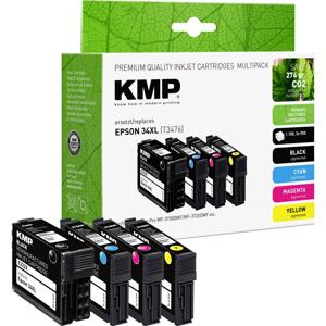 KMP Inktcartridge vervangt Epson 34XL, T3476, T3471, T3472, T3473, T3474 Compatibel Combipack Kleur E222XV 1637,4005