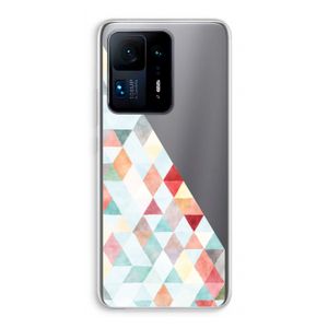 Gekleurde driehoekjes pastel: Xiaomi Mi Mix 4 Transparant Hoesje