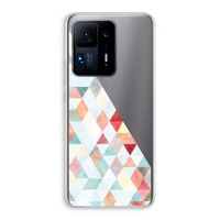 Gekleurde driehoekjes pastel: Xiaomi Mi Mix 4 Transparant Hoesje