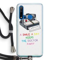Smile: Huawei P20 Lite (2019) Transparant Hoesje met koord