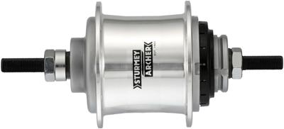 Versnellingsnaaf 2 speed Sturmey Archer A2 Automatic vrijloopnaaf 36 gaats - zilver