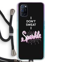 Sparkle quote: Oppo A52 Transparant Hoesje met koord