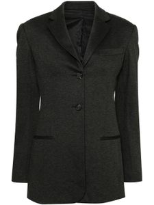 Helmut Lang blazer droit à effet chiné - Noir