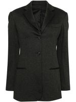 Helmut Lang blazer droit à effet chiné - Noir - thumbnail