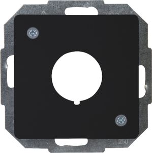 HK05 - afdekking voor druk-draai wisseldimmer mat-zwart