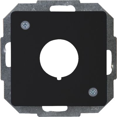 HK05 - afdekking voor druk-draai wisseldimmer mat-zwart