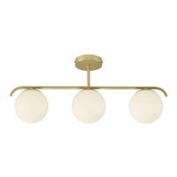 Plafondlamp goud e14 fitting opaal bollen Nordlux &apos;Grant&apos; led lamp 70 cm