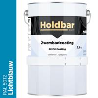 Holdbar Zwembadcoating Lichtblauw (RAL 5012) 2,5 kg