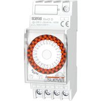 Suevia DinO D Schakelklok voor DIN-rails 230 V/AC 1x wisselcontact 16 A 250 V/AC Dagprogramma