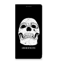 Mobiel BookCase Motorola Moto G73 Skull Eyes