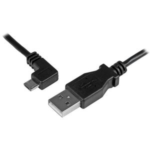 StarTech.com Micro-USB Oplaad en sync kabel M/M linksgehoekte Micro-USB 24 AWG 0.5 m