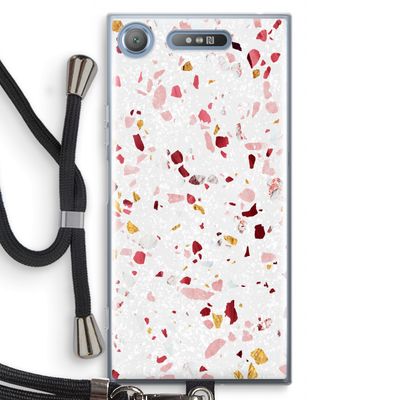 Terrazzo N°9: Sony Xperia XZ1 Transparant Hoesje met koord