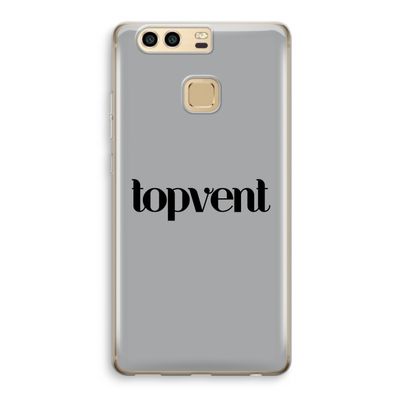 Topvent Grijs Zwart: Huawei P9 Transparant Hoesje