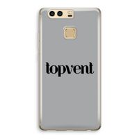 Topvent Grijs Zwart: Huawei P9 Transparant Hoesje