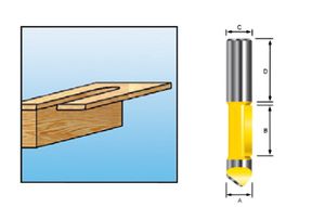 Makita Accessoires Boorfrees HM 8mm S8 - D-10578