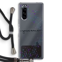 Sterren: Sony Xperia 5 Transparant Hoesje met koord