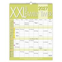 Familytimer XXL Kalender 2027 voor 8 pers