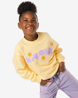 HEMA Kindersweater &apos;amour&apos; Geel (geel)