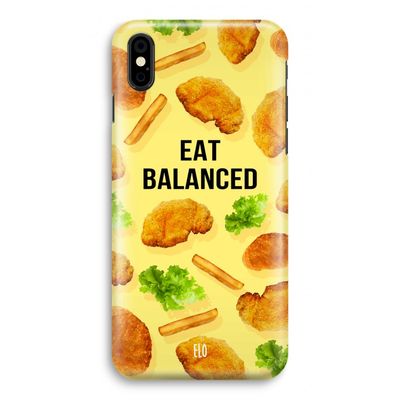 Eat Balanced: iPhone X Volledig Geprint Hoesje