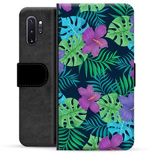 Samsung Galaxy Note10+ Premium Wallet Hoesje - Tropische Bloem