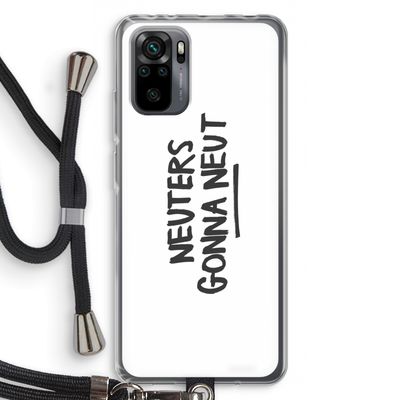 Neuters: Xiaomi Redmi Note 10 Pro Transparant Hoesje met koord