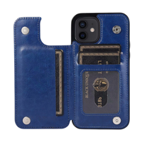 iPhone 16 Pro hoesje - Backcover - Pasjeshouder - Portemonnee - Kunstleer - Blauw