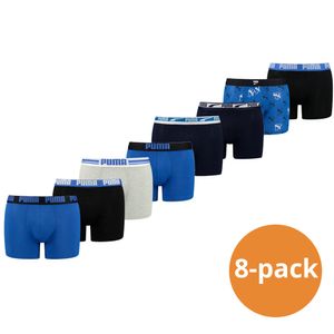 Puma Boxershorts Voordeelpakket 8-pack Black / Blue