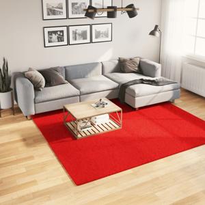 VidaXL Vloerkleed huarte laagpolig zacht wasbaar 240x240 cm rood