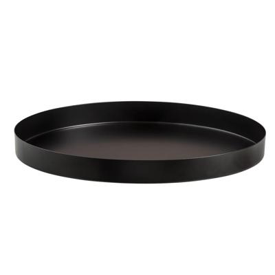 Leen Bakker - Dienblad Fenno Decoratief - - Ø30 Cm - Metaal - Zwart