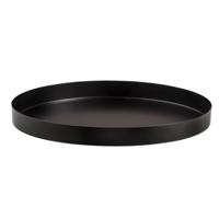 Leen Bakker - Dienblad Fenno Decoratief - - Ø30 Cm - Metaal - Zwart