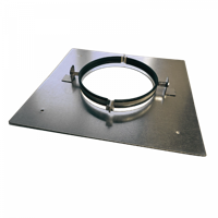 Verdiepingsondersteuning Voor Spirobuis Ø 160mm - Staal - Met Rubber Inlage
