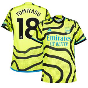Arsenal Authentic Heat.RDY Shirt Uit 2023-2024 + Tomiyasu 18