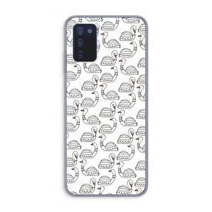 Zwanen: Samsung Galaxy A03s Transparant Hoesje