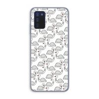 Zwanen: Samsung Galaxy A03s Transparant Hoesje