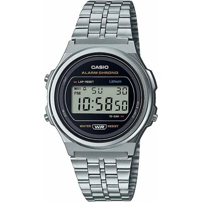 Unisex horloge Casio A171WE-1AEF Zilverkleurig (Ø 36 mm) (37,5 mm)