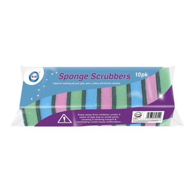 Schuur sponzen - 10x - schoonmaak spons - afwas / keuken / huishouden
