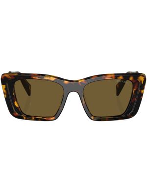 Prada Eyewear lunettes de soleil à monture carrée - Vert