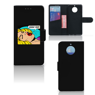 Moto G5S Wallet Case met Pasjes Popart Oh Yes Moto G5S Wallet Case met Pasjes Popart Oh Yes