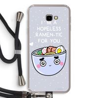 I'm A Hopeless Ramen-Tic For You: Samsung Galaxy J4 Plus Transparant Hoesje met koord