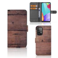 Samsung Galaxy A52 | Book Style Case | Old Wood