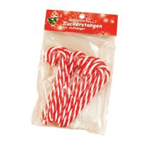 IKO kerstornamenten - zuurstokken - 10x - kunststof - 12,5 cm IKO kerstornamenten - zuurstokken - 10x - kunststof - 12,5 cm