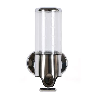 Hotel douche handmatige dispenser muur gemonteerd wassen vloeibare shampoo zeep fles capaciteit: 500ml (Clear White)