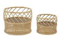 VAASHOUDER PANAMA SET 2 STUKS CM Ø 30X25-22X18